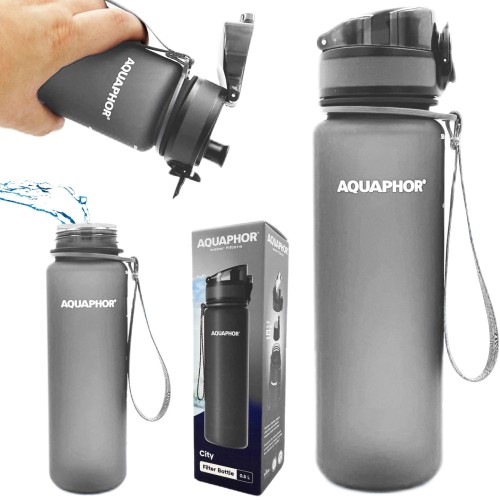 Butelka Aquaphor City 0.5l Szara